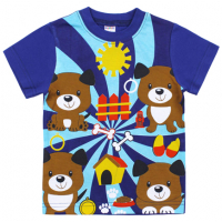 20-101109 "PUPPY" Футболка для мальчика, 1-4 года, синий 20-101109 "PUPPY" Футболка для мальчика, 1-4 года, синий